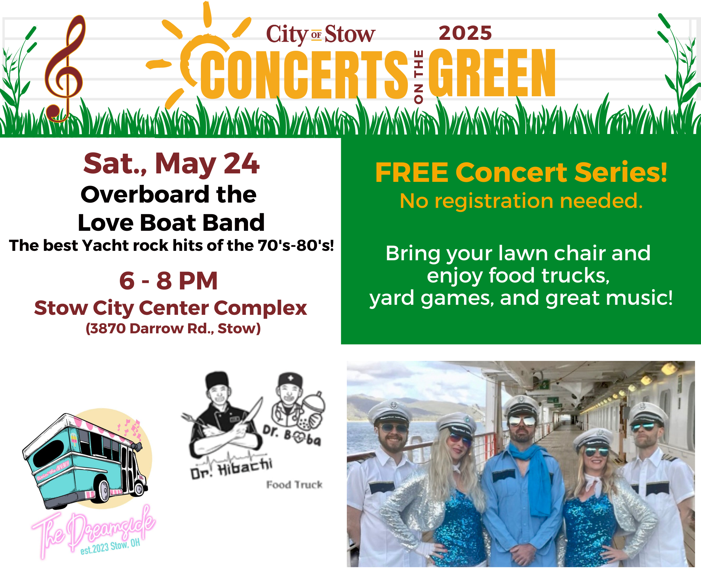 May 24 Concert Overboard the Loveboat Band