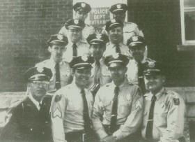 Vintage Photo of Eleven Police Officers