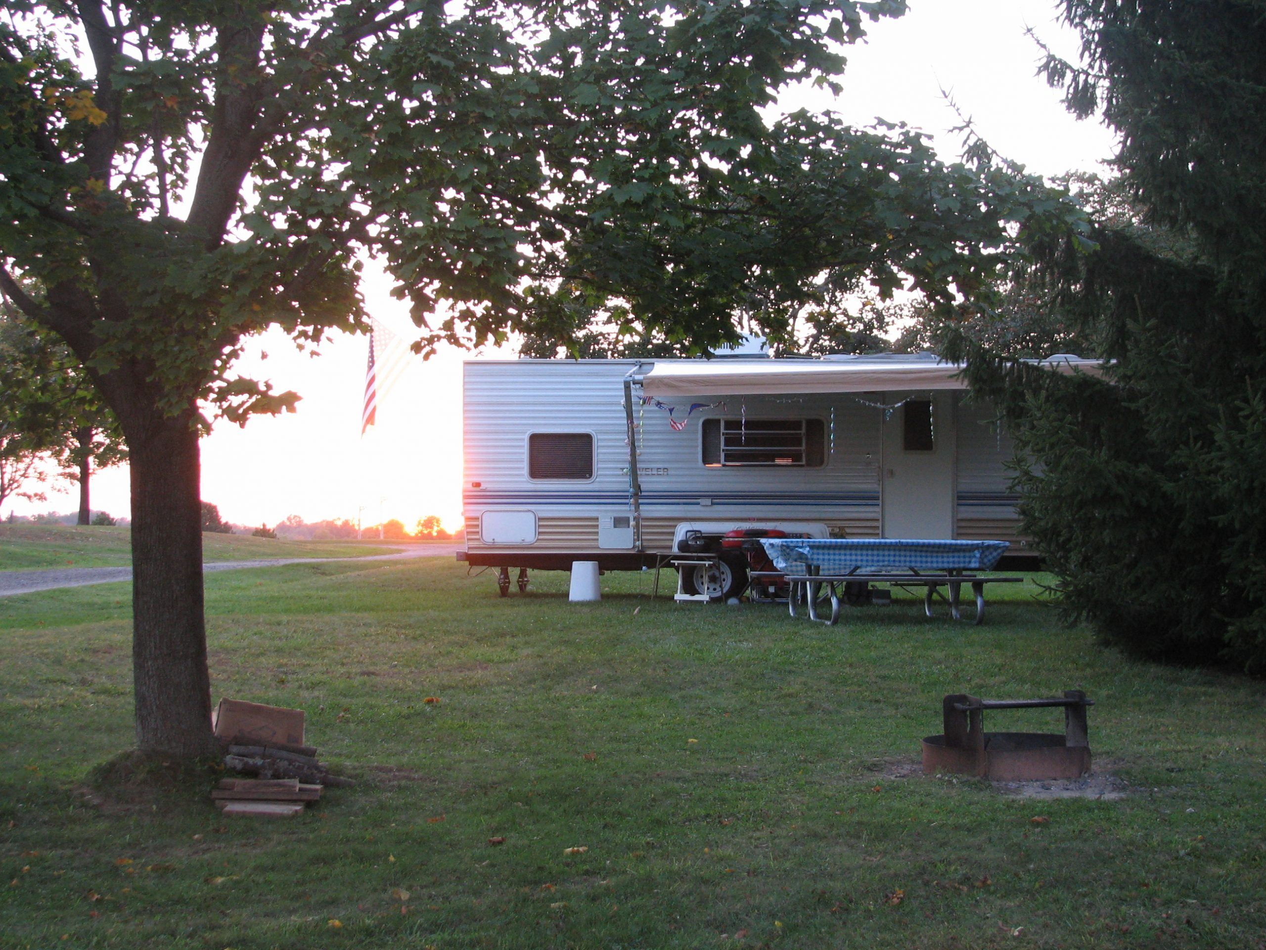 Sunset at a Campground