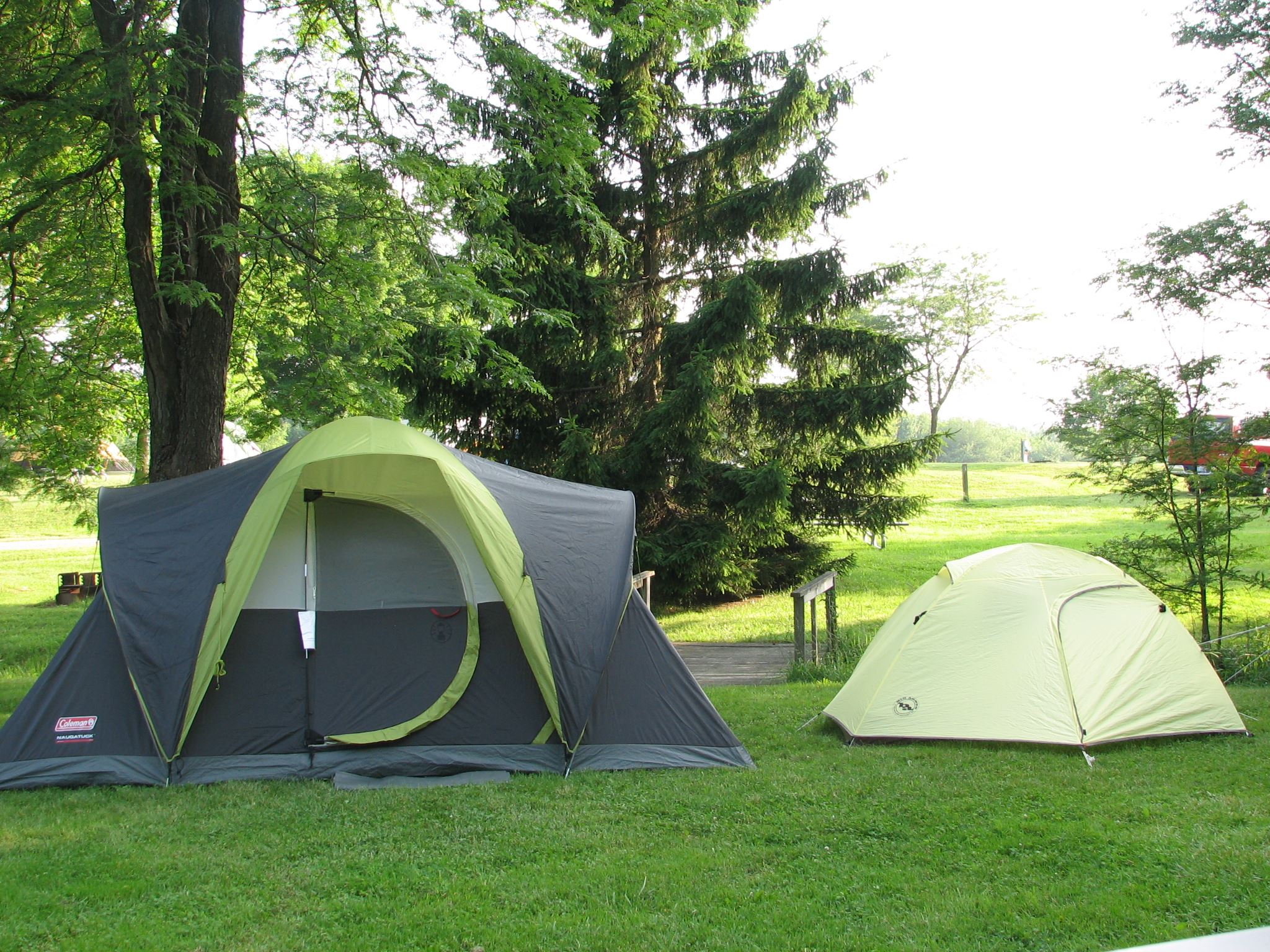 Two Tents Outside