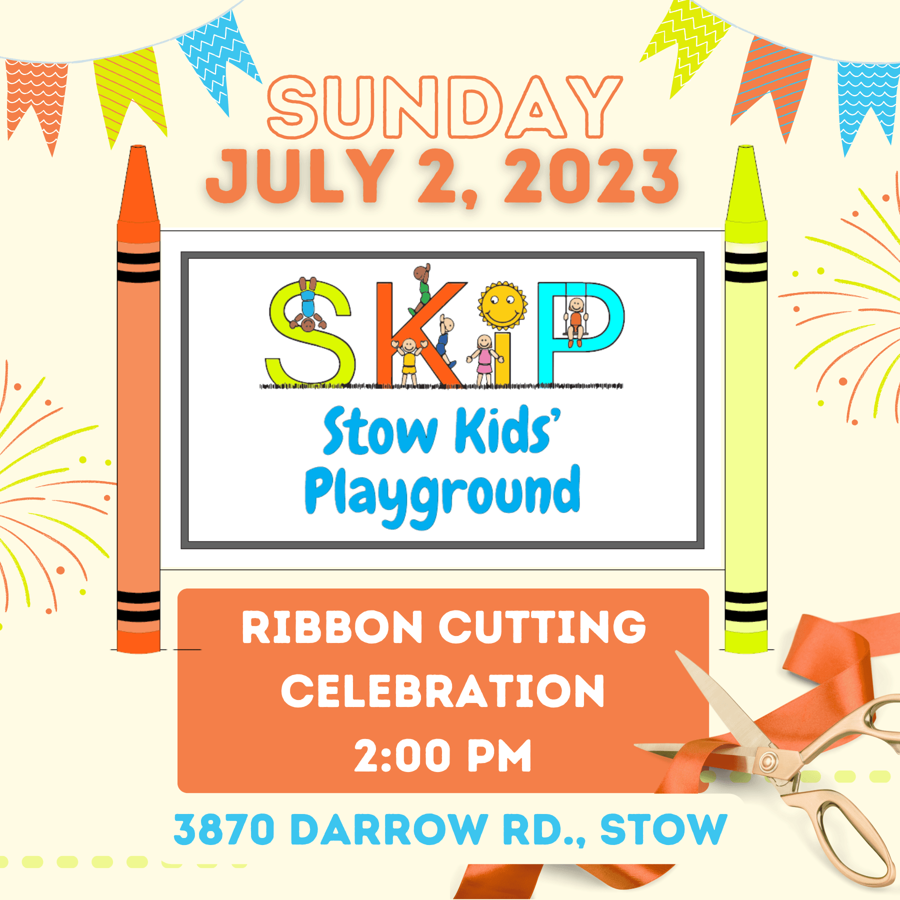 SKiP Ribbon Cutting 6 x 6 in