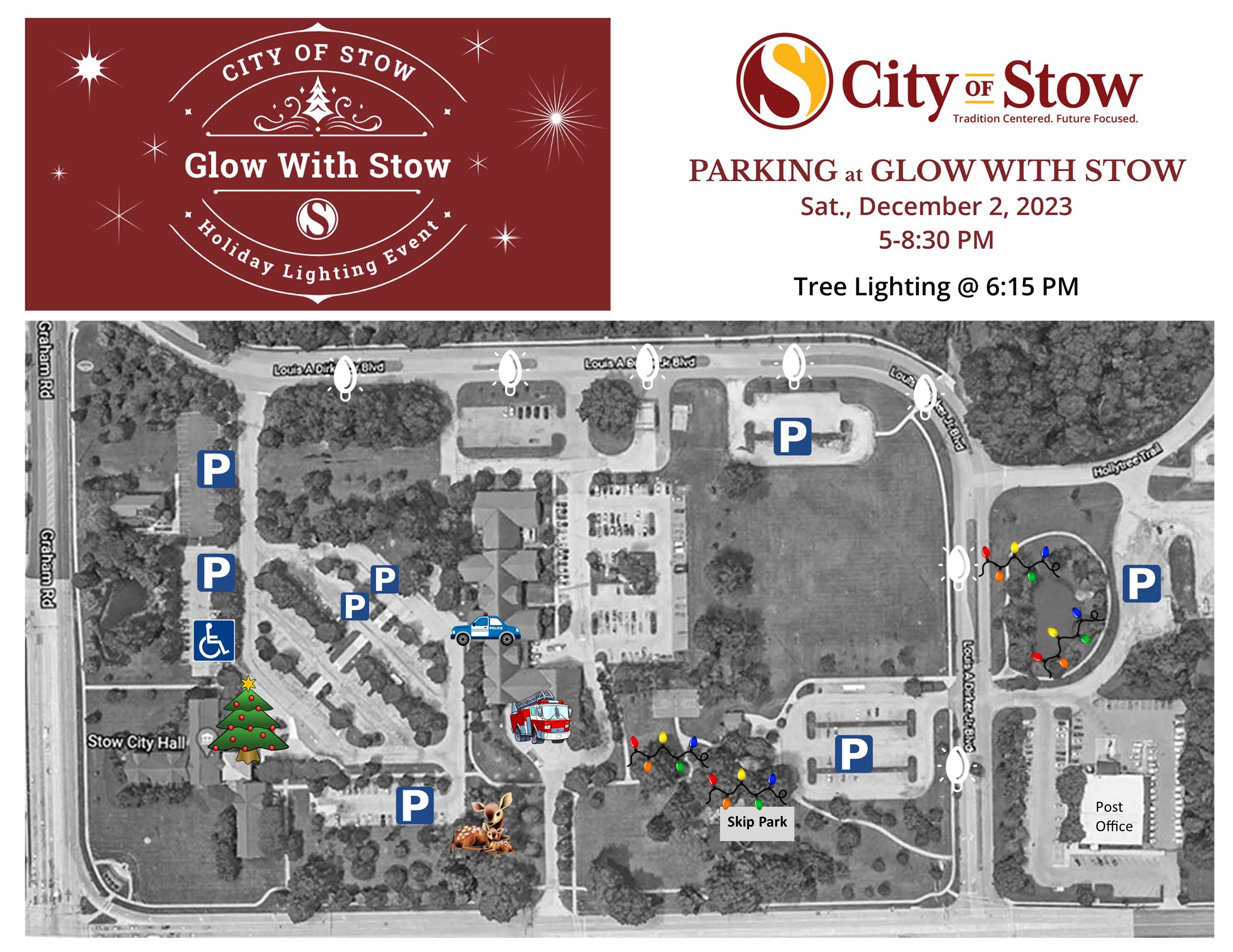 Parking Map - Glow with Stow 2023