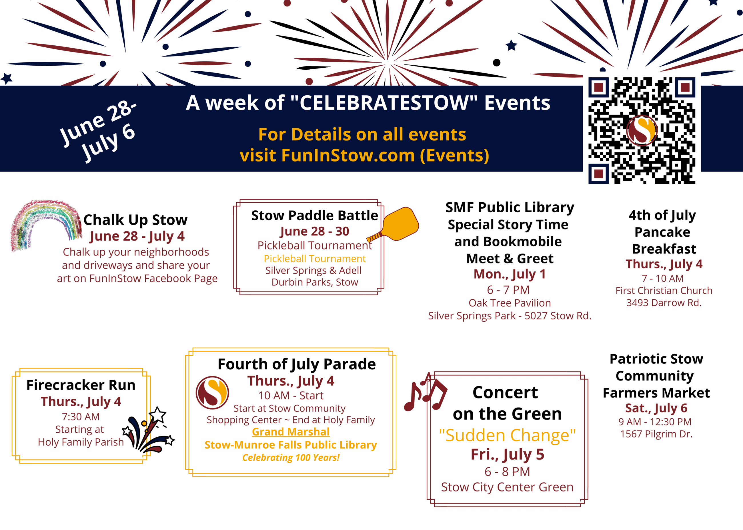 Firecracker Run Postcard Events